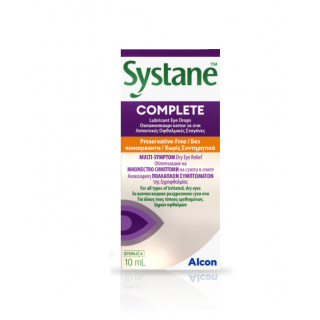 Alcon Systane Complete Drops 10ml Λιπαντικές Οφθαλμικές Σταγόνες για Ξηροφθαλμία