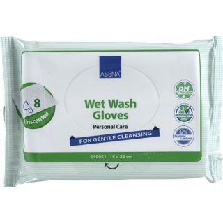 Abena Wet Wash Gloves