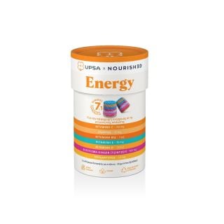 Upsa x Nourished Energy 30 Gummies Food Supplement for Energy Production & Fatigue Reduction
