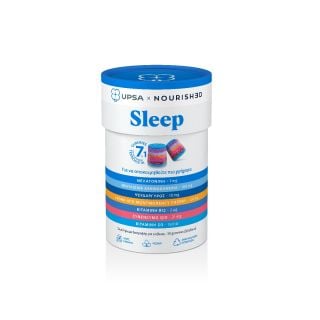 Upsa x Nourished Sleep 30 Gummies  Sleep Support Supplement with Melatonin & Ashwagandha