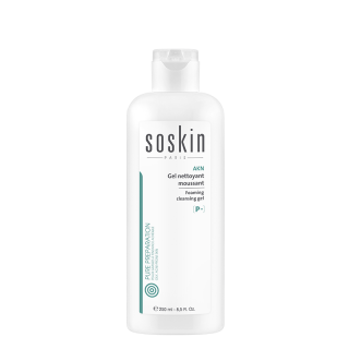 Soskin Akn Foaming Cleansing Gel 250ml Αφρώδες Τζελ Καθαρισμού για Λιπαρό Δέρμα με Τάση Ακμής