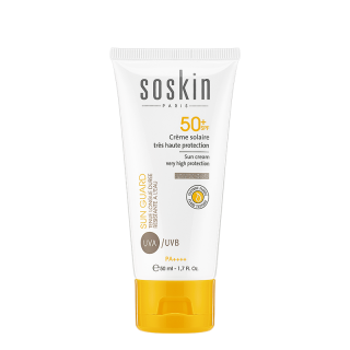 Soskin Sun Guard SPF50+ Αντηλιακή Κρέμα Προσώπου Ελαφριάς Υφής 50ml 
