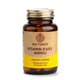 Bio Tonics Vitamin D3/K2 4000IU 40veg.caps Βιταμίνη D3/K2