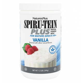 Nature's Plus Spiru-Tein Plus For Mature Adults 50+ Vanilla Flavor 544gr Συμπλήρωμα Διατροφής Ειδικά Σχεδιασμένο για Υπερήλικες