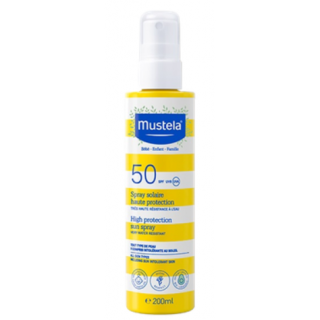 Mustela Bebe High Protection Sun Spray SPF50 200ml Παιδικό Αντηλιακό