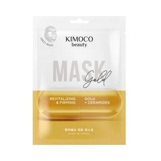Kimoco Beauty Mask Gold Αναζωογονητική & Συσφικτική Μάσκα Προσώπου με Κολλοειδή Χρυσό & Κεραμίδια 23ml