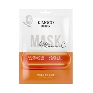 Kimoco Beauty Mask Vitamin C Μάσκα Προσώπου για Αναδόμηση & Λάμψη με Βιταμίνη C & Πεπτίδια 23ml