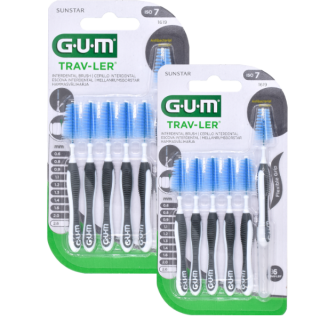 Gum Trav-ler Interdental Brush 1619 Μεσοδόντιο Βουρτσάκι 2,6mm Μαύρο 2 x 6 Τεμάχια