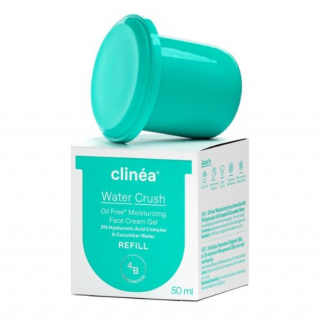 Clinea Water Crush Oil Free Cream Gel Refill Ανταλλακτική Συσκευασία Ενυδατικής Κρέμα-Gel Προσώπου Ελαφριάς Υφής 50ml 50ml