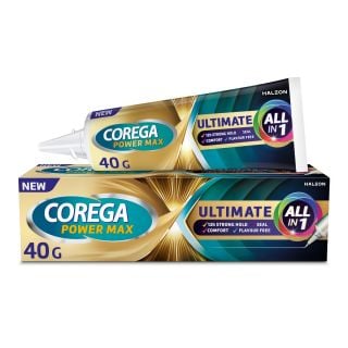 Corega Power Max Ultimate All in 1 40gr Στερεωτική Κρέμα Τεχνητής Οδοντοστοιχίας 