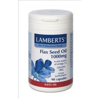 BestPharmacy.gr - Photo of Lamberts Flax Seed Oil 1000 mg (Ωμέγα 3) 90 Caps