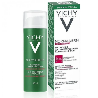 Vichy Normaderm Soin Embellisseur Anti-imperfections Hydratation 24h 50ml Κρέμα Ημέρας για Ακνεϊκό Δέρμα