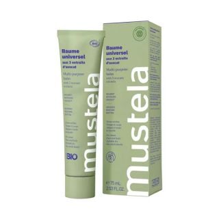 Mustela Bio Multi-Purpose Balm With 3 Avocado Extracts 75ml Βάλσαμο για Θρέψη, Επανόρθωση & Προστασία για Πρόσωπο & Σώμα
