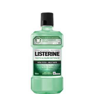 Listerine Teeth & Gum Defence Soft Mint 500ml Στοματικό Διάλυμα για Ενδυνάμωση & Προστασία με Ήπια Γεύση