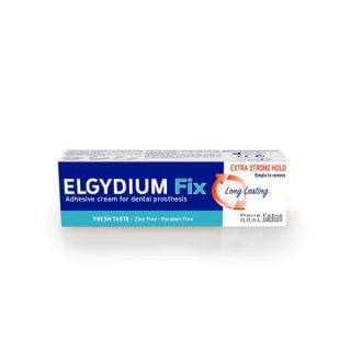 Elgydium Fix Extra Strong Hold 45gr Στερεωτική Κρέμα για Τεχνητές Οδοντοστοιχίες