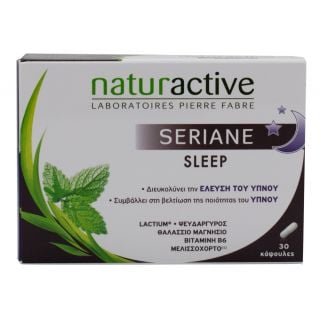 Naturactive Seriane Sleep Συμπλήρωμα Διατροφής για Μείωση της Κόπωσης & Καλύτερο ύπνο 30κάψουλες