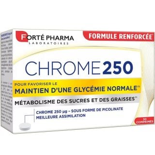 Forte Pharma Chrome 250 250mg 30 Tabs