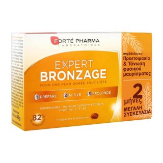 Forte Pharma Expert Bronzage Συμπλήρωμα Διατροφής για Προετοιμασία & Τόνωση Φυσικού Μαυρίσματος 28κάψουλες