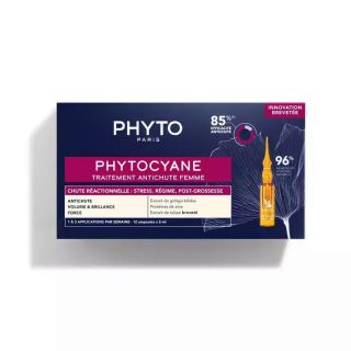 Phyto Phytocyane Traitement Anti-Chute Αγωγή κατά της Τριχόπτωσης για Γυναίκες Αμπούλες Μαλλιών 12x5ml