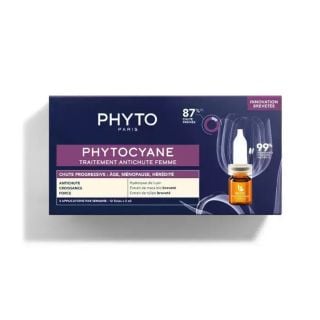 Phyto Phytocyane Αμπούλες Μαλλιών κατά της Τριχόπτωσης για Γυναίκες 12x5ml