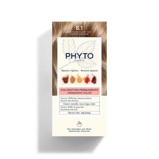 Phyto Phytocolor 8.1 Ανοιχτό Ξανθό Σταχτί Μόνιμη Βαφή Μαλλιών 50ml