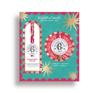 Roger & Gallet 2025 Gingembre Rouge Set: Άρωμα 30ml & Δώρο Αρωματικό Σαπούνι 100gr