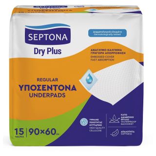 Septona Dry Plus Regular Υποσέντονα Μιας Χρήσης 90x60 15 Items