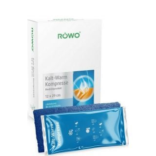 Rowo Κομπρέσες Κρυοθεραπείας - Θερμοθεραπείας με Velcro & Ελαστική Ταινία Στερέωσης 12x29cm 1τεμάχιο