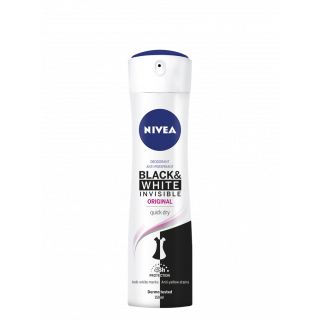 Nivea Deo Black & White Invisible Original Spray 150ml 48h Γυναικείο Αποσμητικό Χωρίς Κατάλοιπα