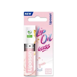 Liposan Gloss Lip Oil Clear Glow 5.1gr Ελαιώδες Gloss Χειλιών για Λάμψη & Αίσθηση Όγκου στα Χείλη