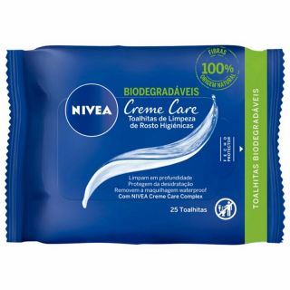 Nivea Cream Care Μαντηλάκια Καθαρισμού Προσώπου & Ματιών 25τμχ