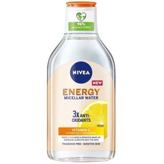Nivea Energy Micellar Water Vitamin C Μυκηλιακό Νερό Καθαρισμού & Ντεμακιγιάζ με Βιταμίνη C 400ml