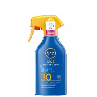 Nivea Sun Kids Protect & Care 5-in-1 SPF30 Παιδικό Αντηλιακό Γαλάκτωμα Προσώπου & Σώματος Σπρέι 270ml