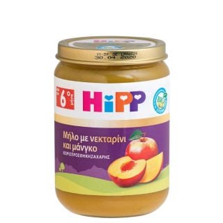 Hipp Bρεφικό Γεύμα Μήλο με Νεκταρίνι και Μάνγκο από τον 6ο Μήνα 190gr