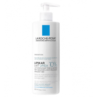 La Roche Posay Lipikar Lait Urea 10% 400ml Ενυδατικό Γαλάκτωμα με Ουρία 10% Για Το Ξηρό Τραχύ Δέρμα