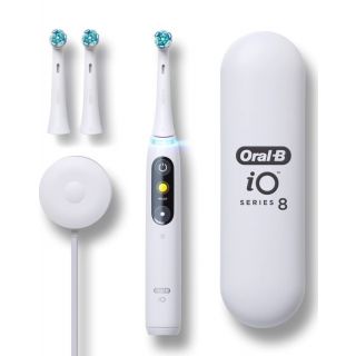 Oral-B iO Series 8 Magnetic White Alabaster Hλεκτρική Οδοντόβουρτσα 1τεμάχιο