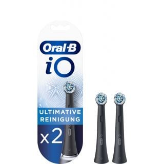 Oral-B iO Ultimate Clean Ανταλλακτικές Κεφαλές για Ηλεκτρική Οδοντόβουρτσα Μαύρο 2τεμάχια