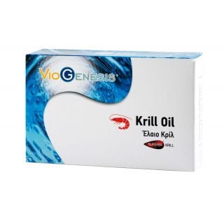 Viogenesis Krill Oil 1200mg 60κάψουλες Έλαιο Κρίλ