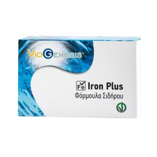 Viogenesis Iron Plus 30κάψουλες Συμπλήρωμα Διατροφής Σιδήρου