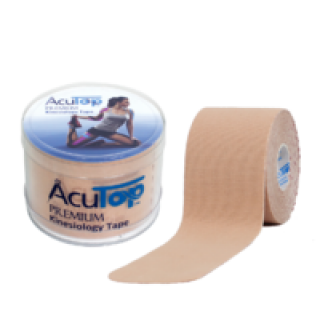 Alfacare AcuTop Premium Ταινία Κινησιοθεραπείας Μπεζ 5m x 5 cm