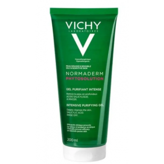 Vichy Normaderm Phytosolution Intensive Purifying Gel 200ml Καθαριστικό Ζελ Προσώπου, Λιπαρά Δέρματα