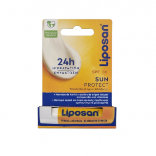 Liposan Sun Protect SPF30 4,8gr Αδιάβροχο Ενυδατικό Χειλιών