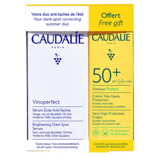 Caudalie Promo Vinoperfect Ορός Προσώπου Για Διόρθωση Επιδερμίδας 30ml & Vinosun Protect Spf50 Αντηλιακή Κρέμα Προστασίας 25ml