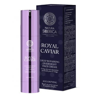 Natura Siberica Royal Caviar Deep Repairing Overnight Face Cream 50ml Κρέμα Νύχτας για Ολική Αναδόμηση