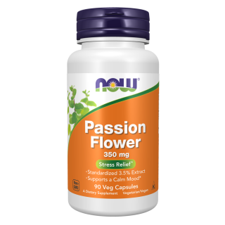 Now Foods Passion Flower 90 Veg Capsules – Standardized 3.5% Extract for Calm & Relaxation