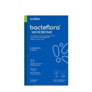 Olonea BacteFlora Microbiome Συμβιωτικό για Εξισορρόπηση & Αποκατάσταση Βιοποικιλότητας Εντέρου 30κάψουλες