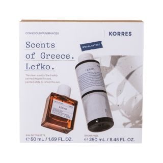 Korres Promo Scents of Greece Lefko Eau de Toilette Lefko Άρωμα 50ml & Lefko Αφρόλουτρο 250ml