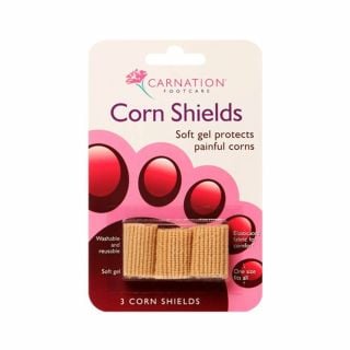 Carnation Corn Shields 3pcs Επιθέματα για Ανακούφιση Πόνου, Απορρόφηση Κραδασμών & Μείωση Τριβής Δακτύλων 