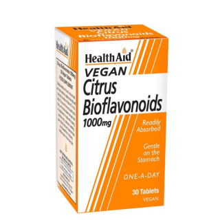 Health Aid Vegan Βιταμίνη C με Βιοφλανοειδή 1000mg 30ταμπλέτες