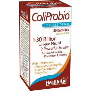 Health Aid Coliprobio Συμπλήρωμα Διατροφής Προβιοτικών με Πρεβιοτικά 30κάψουλες